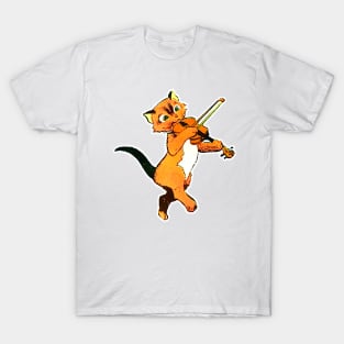 Cat violinist with violin T-Shirt